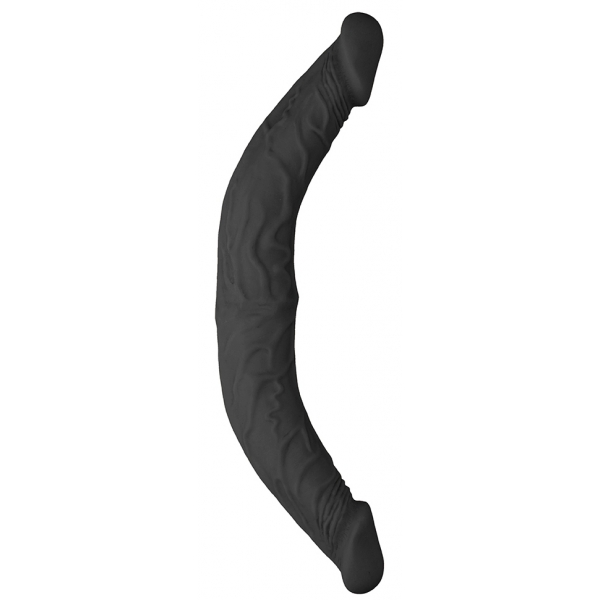 Double dildo Realrock 36 x 4.4cm Black