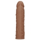 Manicotto per pene RealRock 16,5 x 4 cm Tan