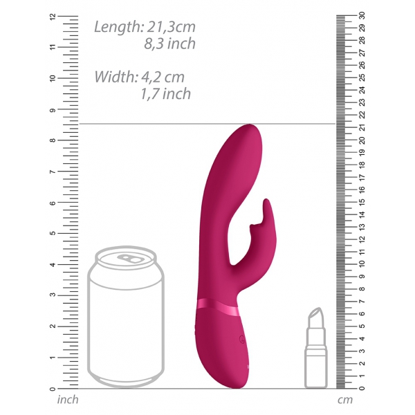 Vibro Rabbit Zosia 21 x 3,7 cm rosa