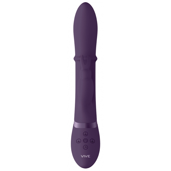 Vibro Rabbit Halo 24,5 x 3,5 cm viola