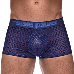 male power Boxer DIAMOND MESH Blauw