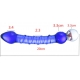 Glass dildo Royal 16 x 3.3cm