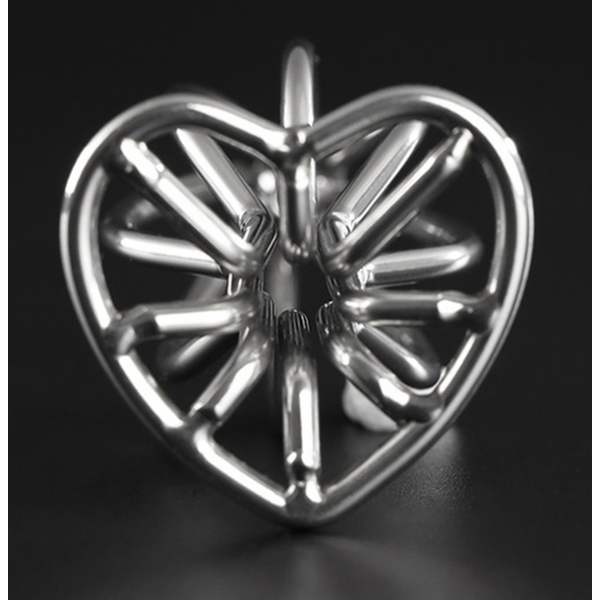 Heart Line S metalen plug 5.5 x 2.9cm