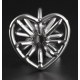 Hollow Stainless Steel Heart Anal Plug M