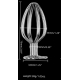 Hollow Stainless Steel Heart Anal Plug M