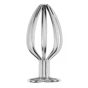 Hollow Stainless Steel Heart Anal Plug L