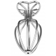 Hollow Stainless Steel Heart Anal Plug L