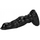 Alien Lifelike PVC Dragon Scale Dildo BLACK