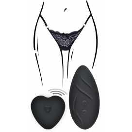 Toy Joy Estimulador de clítoris con mando a distancia Panty Angel Black