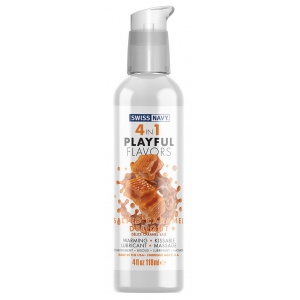 Swiss Navy Playful Lubricante comestible juguetón de caramelo salado 118mL