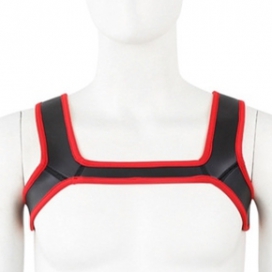 Double Shoulder Wide Straps Harness Belt RED