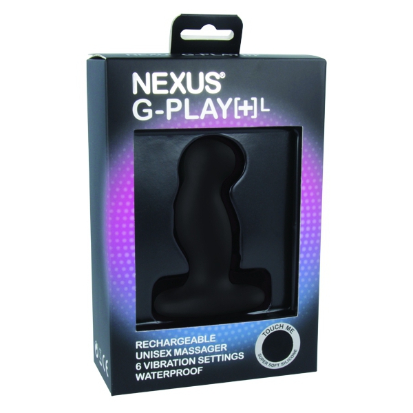G-Play L Nexus Plug Prostático Vibrador 9 x 3,5cm Negro