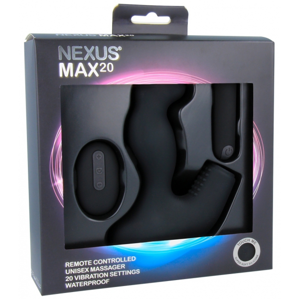 Stimolatore prostatico vibrante Max 20 Nexus 10 x 4 cm nero