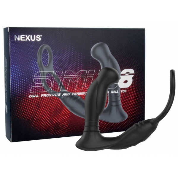 Prostata-Stimulator mit Cockring Simul8 Nexus 10 x 3.3cm