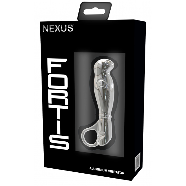Fortis Nexus Tampão de próstata vibratório metálico 10 x 3,3cm