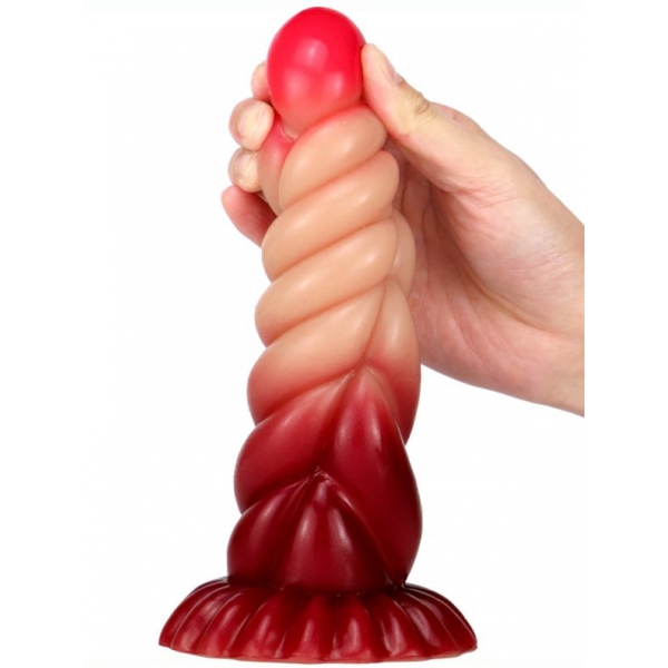 Gradient Color Animal Dildos - 10 RED