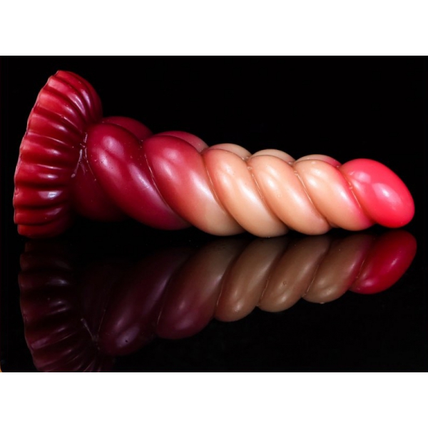 Gradient Color Animal Dildos - 10 RED