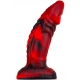 Gode monster Squax 18 x 5.5cm Noir-Rouge