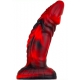 Monsterdildo Squax 18 x 5.5cm Schwarz-Rot