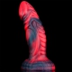 Dildo Monster Squax 18 x 5,5 cm nero-rosso