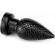 Pinecone Silicone Butt Plug M BLACK