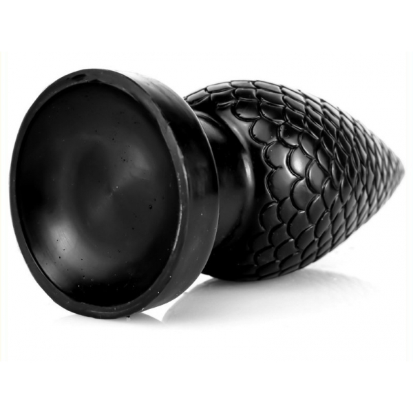 Pinecone Silicone Butt Plug M BLACK