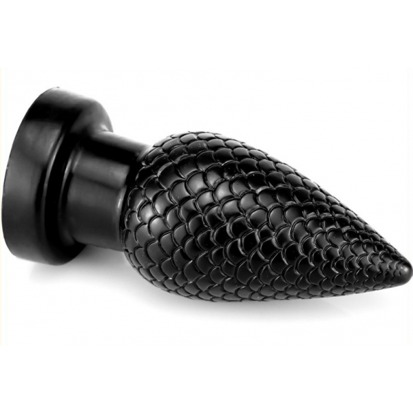 Pinecone Silicone Butt Plug L BLACK