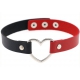 Collana BICOLOR HEART Nero-Rosso