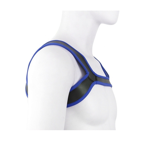 Imbracatura larga in neoprene nero-blu Should