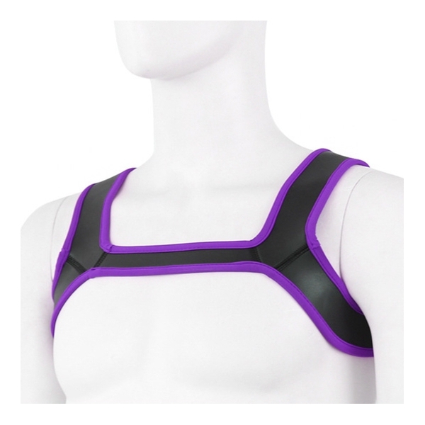 DEVERÁ LARGAR O Neoprene Harness Black-Violet