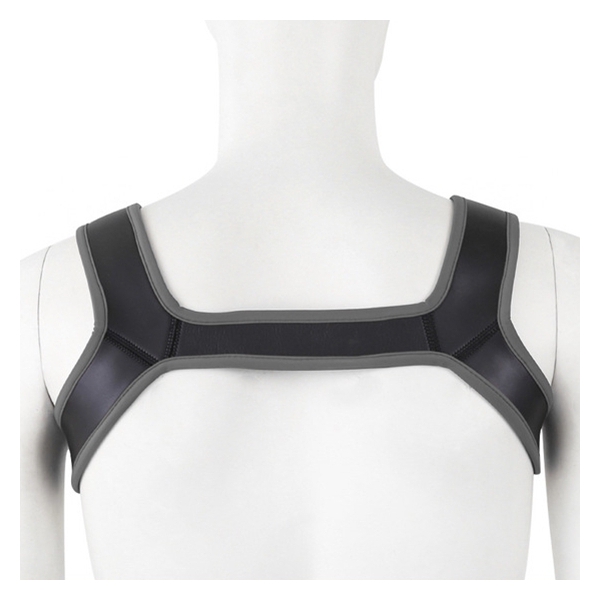 Double Shoulder Wide Straps Harness Belt GREY