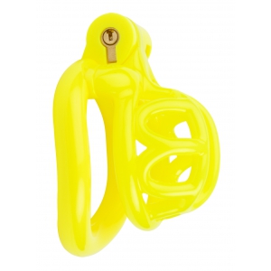 CockLock Turtle Chastity Device With 4 Penis Rings JAUNE