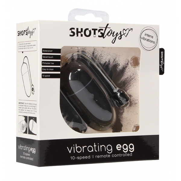 10 Speed Vibrating Egg - Black