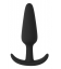 Slanke Butt Silicone Plug 7.5 x 2cm Zwart