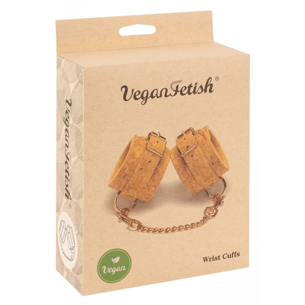 Vegan Fetish cork handcuffs