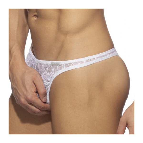 String FLOWERY LACE Blanc