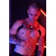 Lighted Harness POUNDTOXN BULLDOG Red