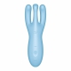 Stimulateur de clitoris connecté THREESOME 4 Satisfyer 14cm Turquoise