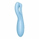 Threesome 4 14cm Verbonden Clitoris Stimulator Tiurquoise