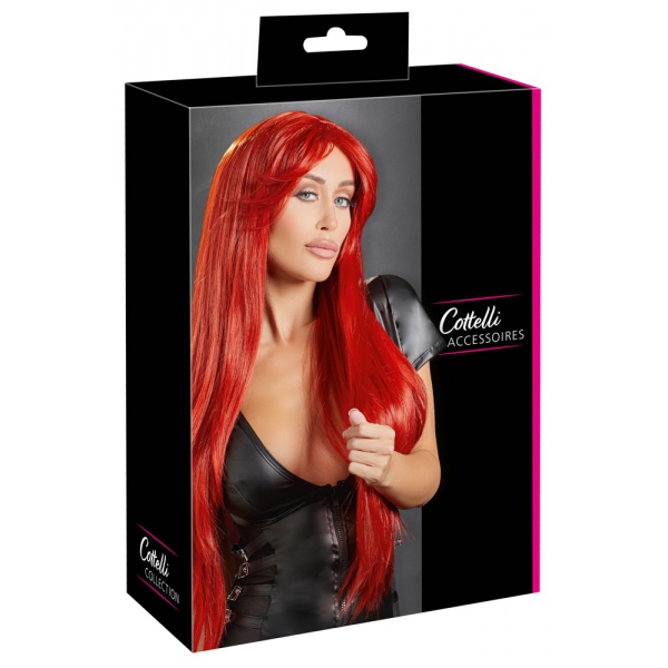 Long red hair wig