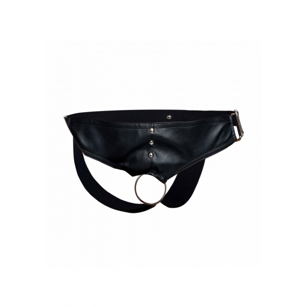 Anel de pénis Jockstrap DNGEON Preto