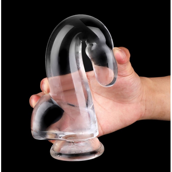 CLEAR DONG XXL transparante dildo 20 x 5.5cm