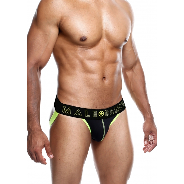 Jockstrap NEON MaleBasics Nero-Giallo