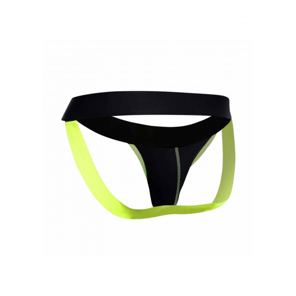 Jockstrap NEON MaleBasics Nero-Giallo