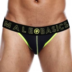 MALE BASICS Jockstrap NEON MaleBasics Nero-Giallo