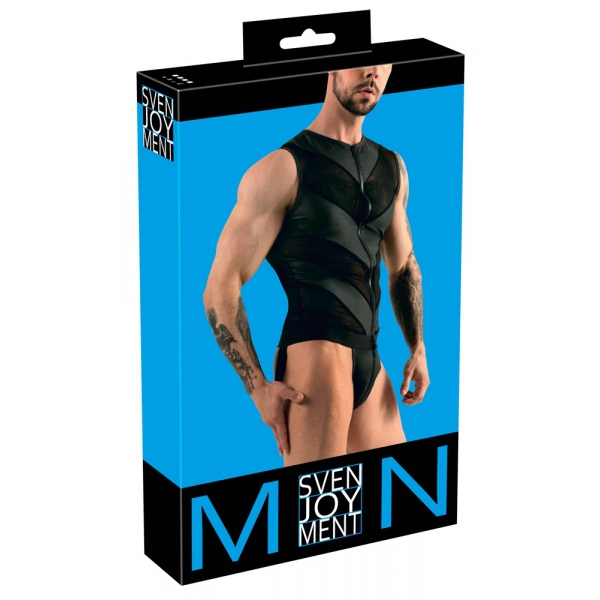 PLAYSUIT MEN Jock Bodysuit Zwart