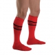 Hohe Socken URBAN FOOTBALL SOCKS Rot-Schwarz