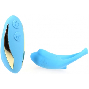 Anillo de pene vibrador Shark 29mm Azul