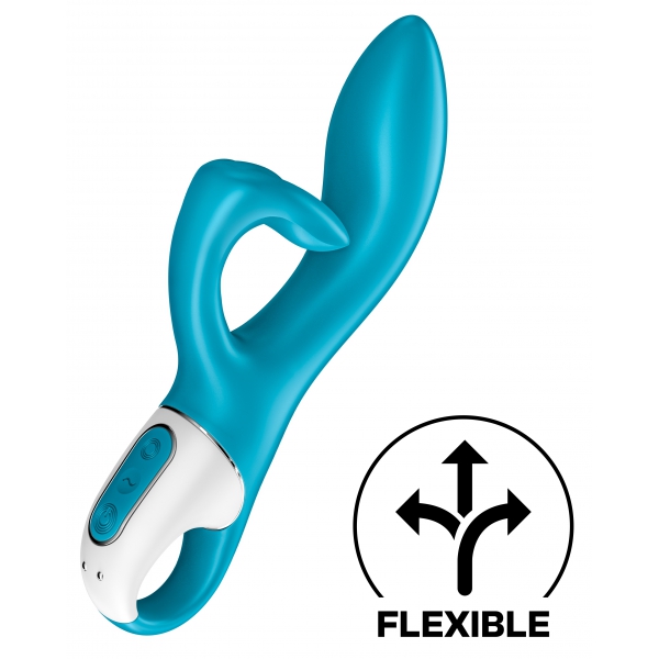 Vibro Rabbit EMBRACE ME Satisfator 20cm Azul