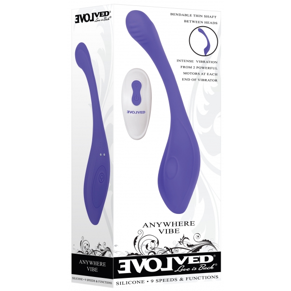 Double stimulateur Anywhere Vibe 20cm